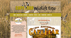 Desktop Screenshot of capefearwildlifeexpo.com